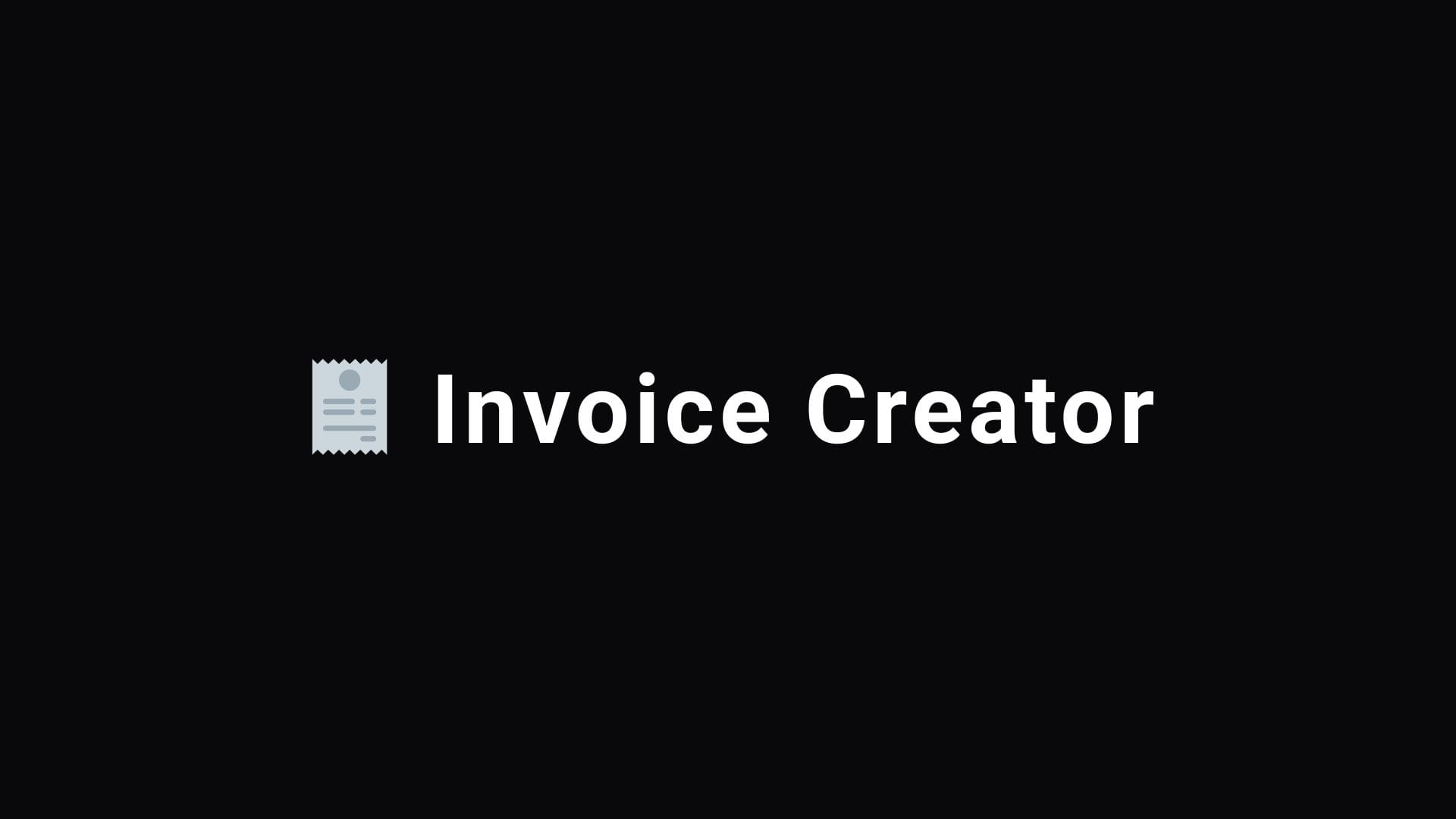 đź§ľ Invoice Creator
